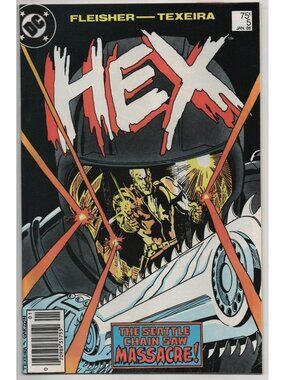 Hex 5 DC Comics 1986 VF- 7.5 Newsstand Jonah Hex Seattle Chain Saw Massacre